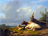 Famous Cattle Paintings - Cattle on the Waterfront